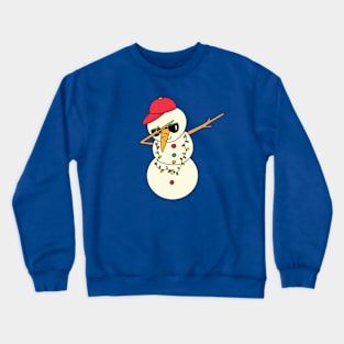 Cute Dabbing Christmas Snowman Crewneck Sweatshirt